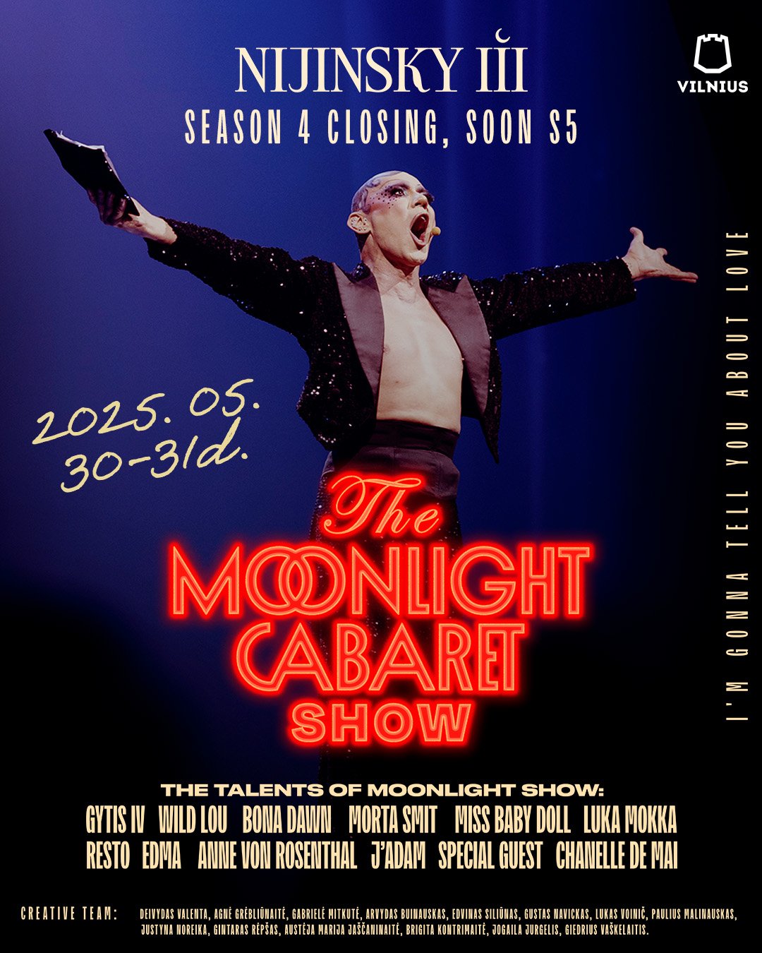 SEASON CLOSING: THE MOONLIGHT CABARET SHOW | Saturday (05.31)
