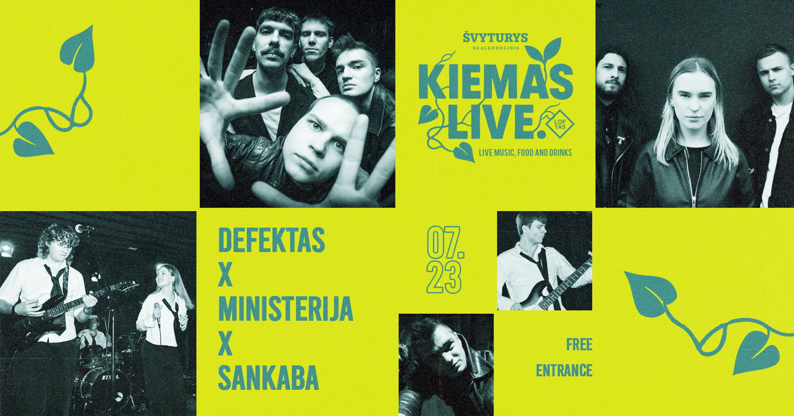 Kiemas LIVE | Defektas x Ministerija x Sankaba