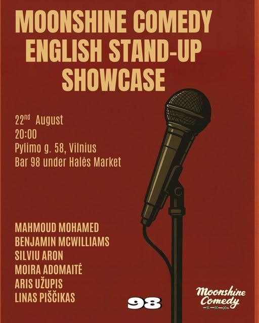 Moonshine Comedy English Stand-UP showcase