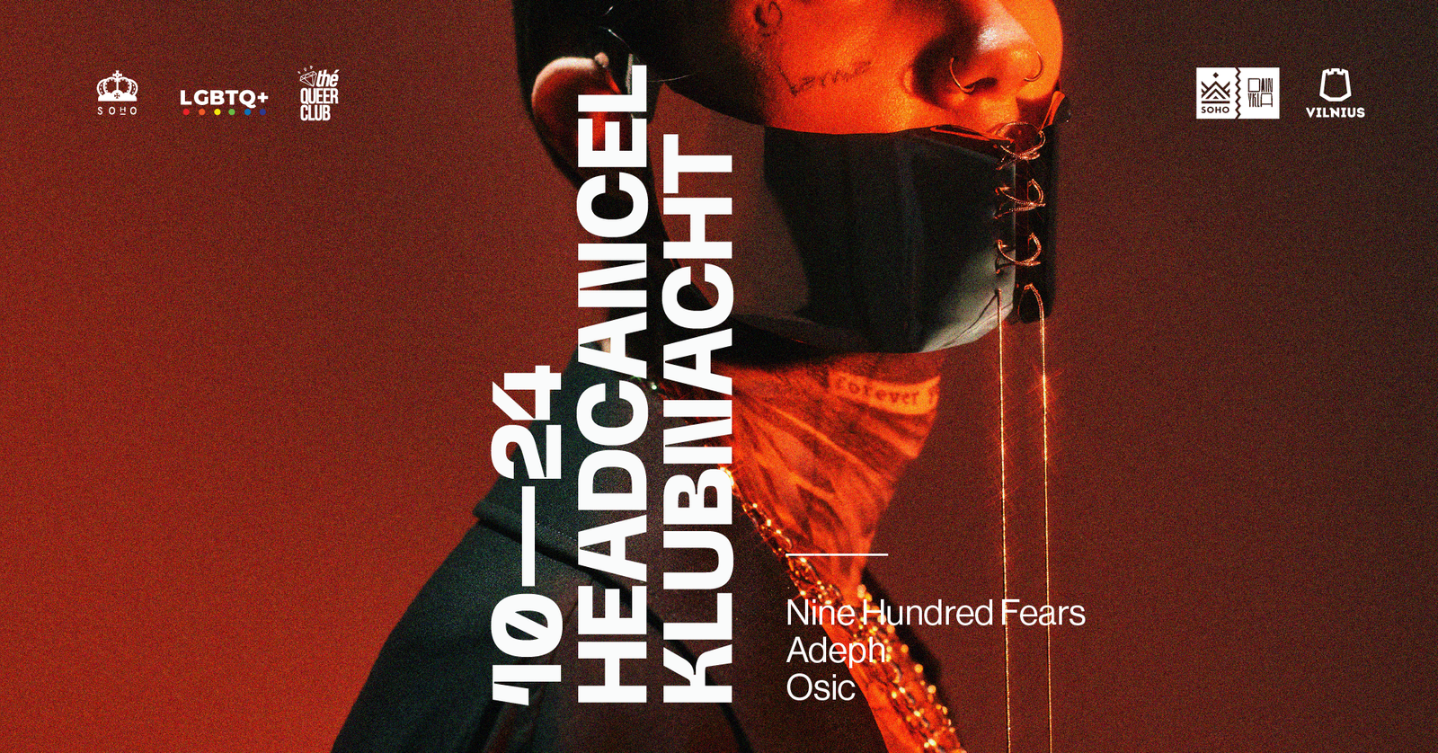 HEADCANCEL Klubnacht. Nine Hundred Fears/Adeph/Osic
