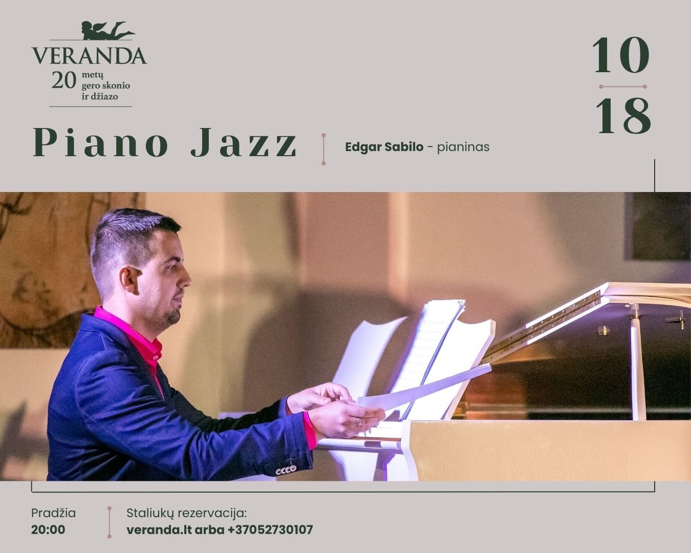 • Džiazo ritmais • PIANO JAZZ • Edgar Sabilo