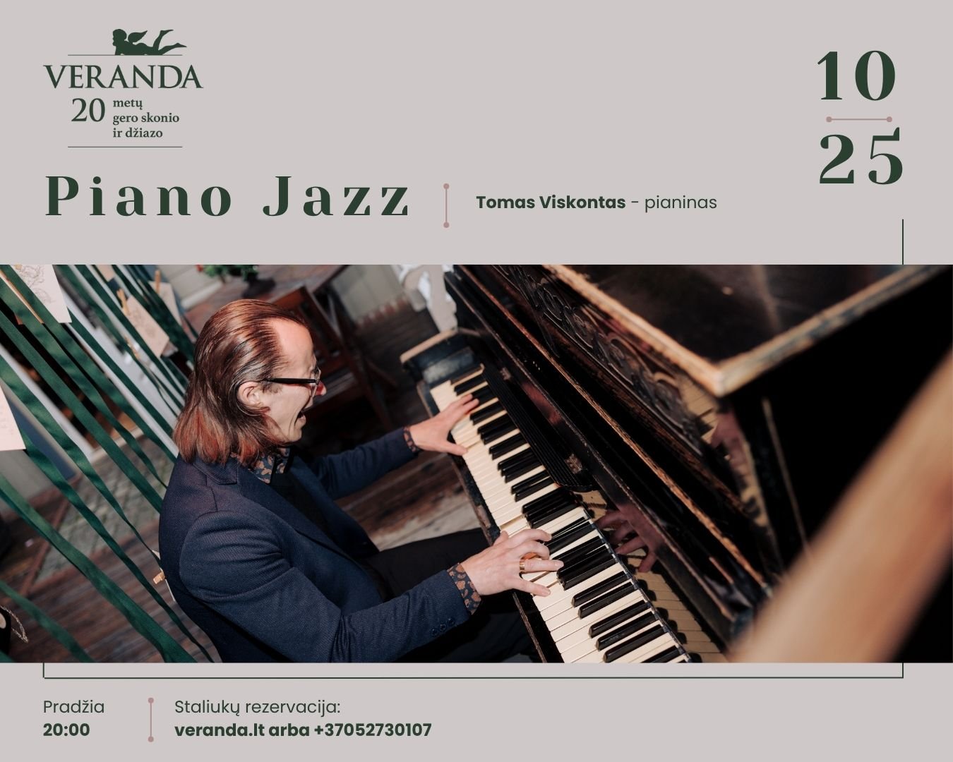 • Džiazo ritmais • PIANO JAZZ • Tomas Viskontas