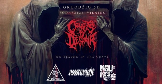CRYPTS OF DESPAIR „We Belong In The Grave“ albumo pristatymas