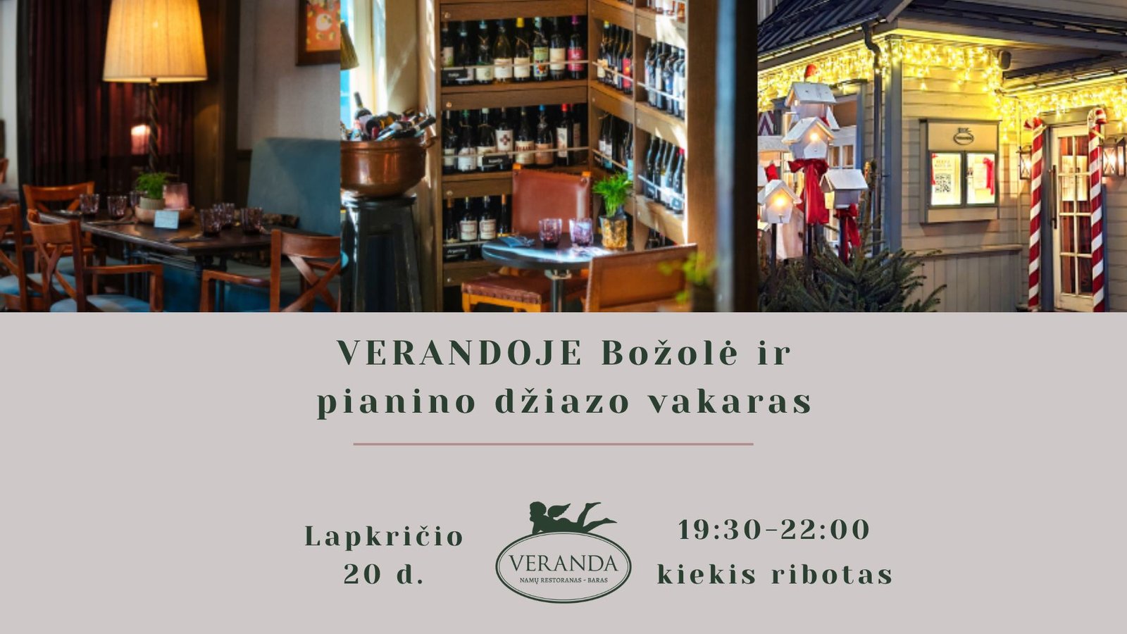 Verandoje • Božolė ir Piano Jazz vakaras