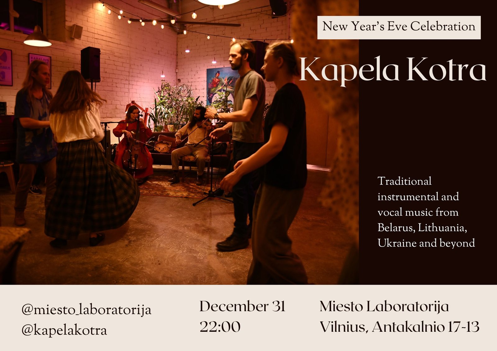 Naujieji su folkmuzika iš šokiais: Kapela Kotra