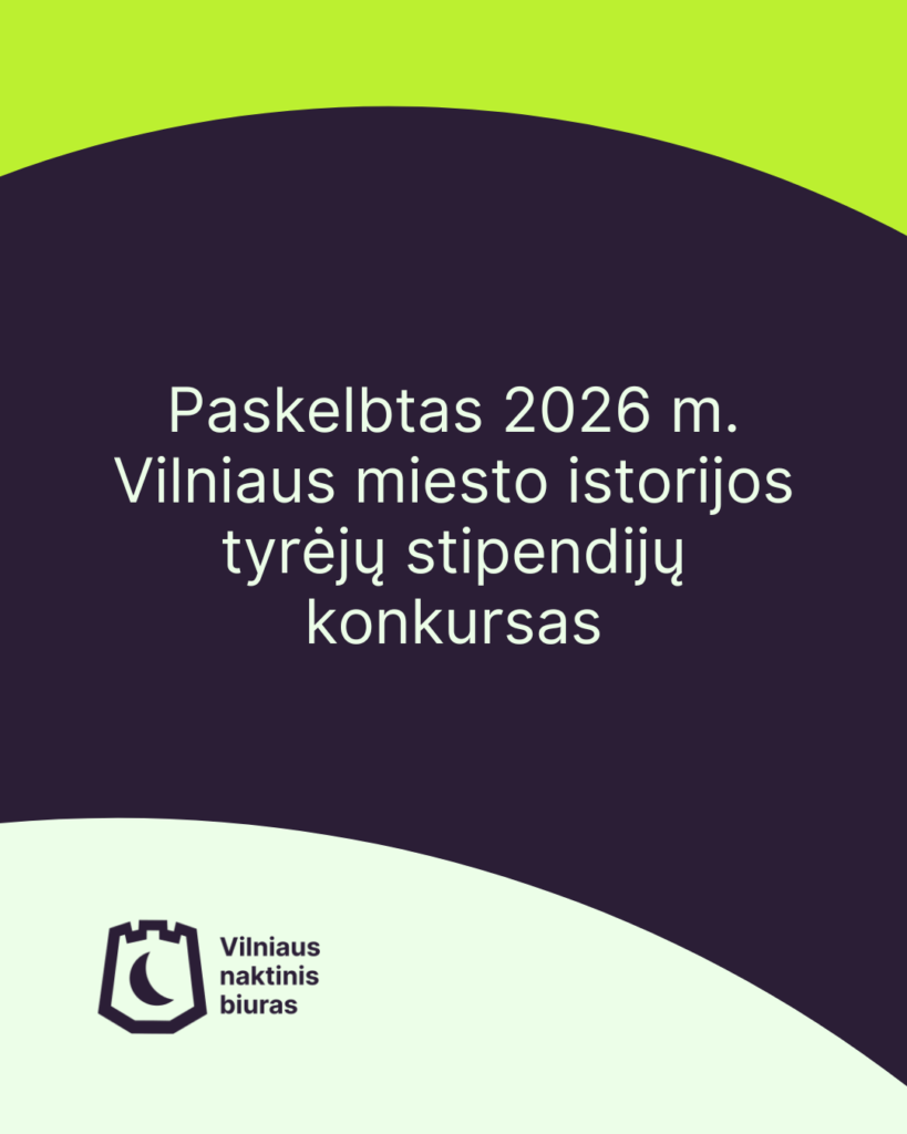 2026 Vilnius City History Researchers Scholarship Competition Announced