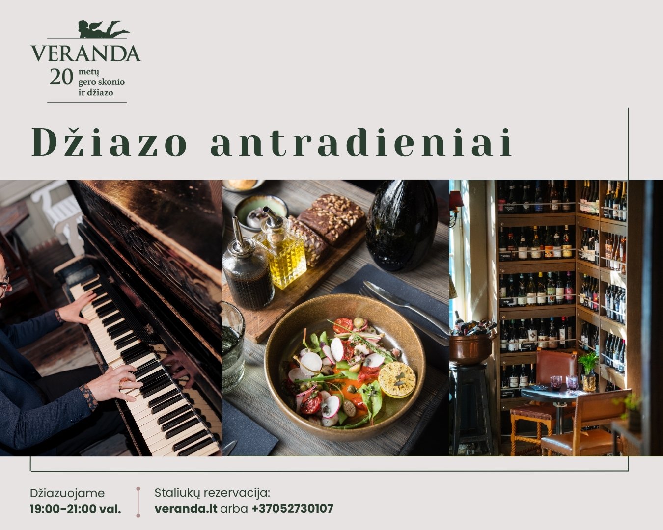Džiazo antradieniai • Piano Jazz