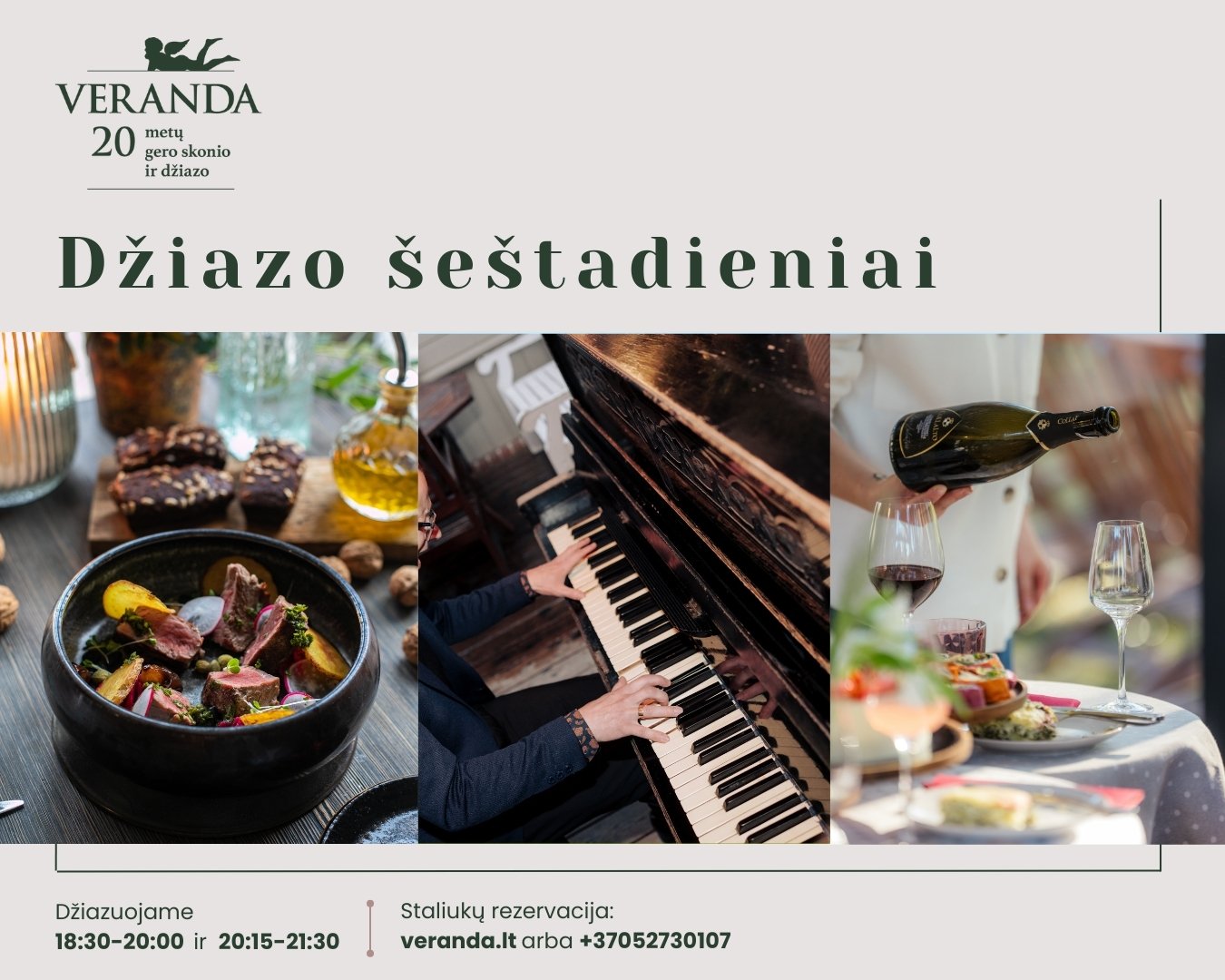 Džiazo šeštadieniai • Piano Jazz