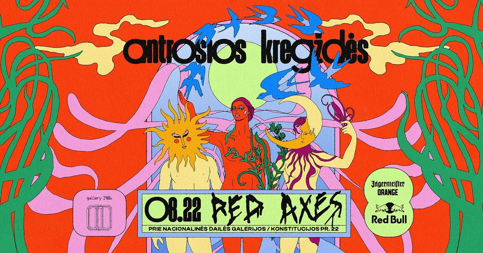ANTROSIOS KREGŽDĖS :: RED AXES // 08.22