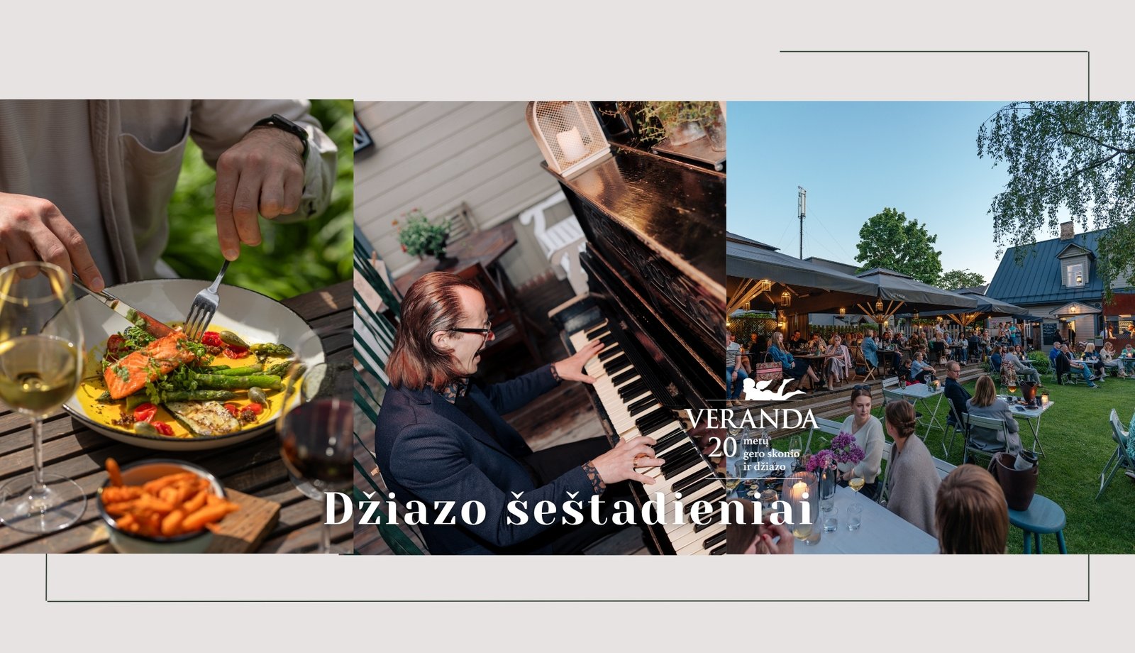 Vakarienė skambant džiazui • Po atviru dangumi • Piano Jazz