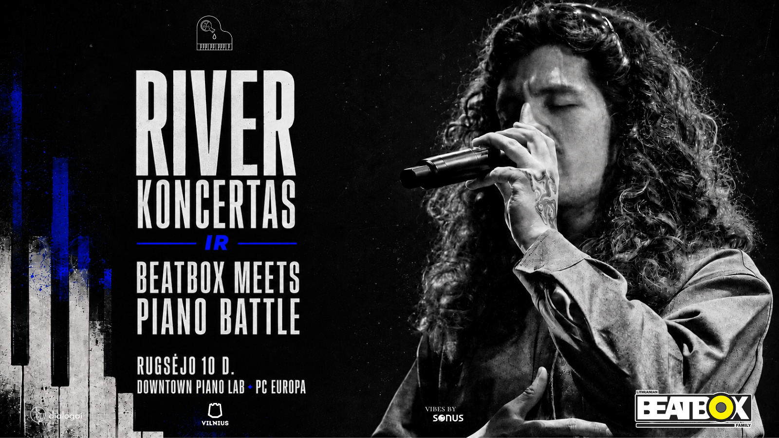 RIVER KONCERTAS ir Beatbox Meets Piano battle