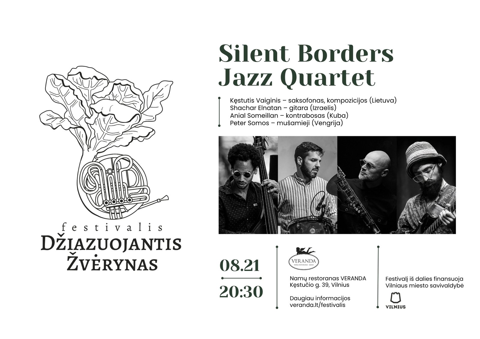 Silent Borders Jazz Quartet | Festivalis „Džiazuojantis Žvėrynas“