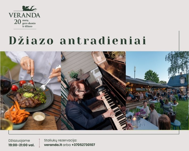 Vakarienė skambant džiazui • Po atviru dangumi • Piano Jazz