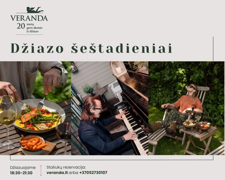 Vakarienė skambant džiazui • Po atviru dangumi • Piano Jazz