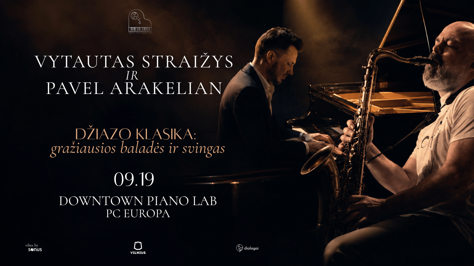 DŽIAZO KLASIKA: GRAŽIAUSIOS BALADĖS IR SVINGAS | Vytautas Straižys ir Pavel Arakelian