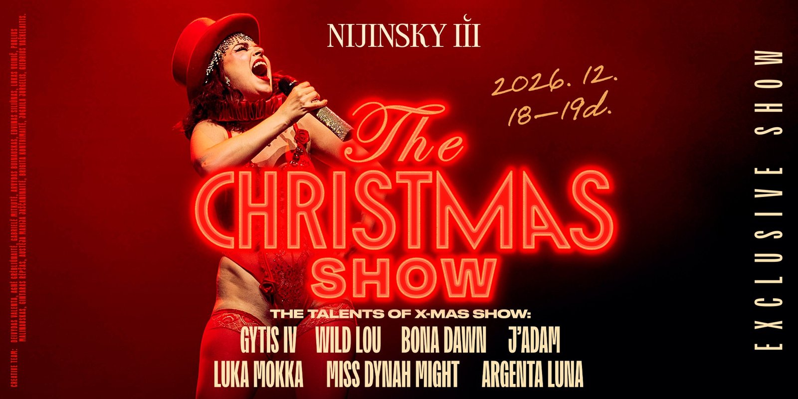 THE XMAS CABARET SHOW | Friday (12.18)