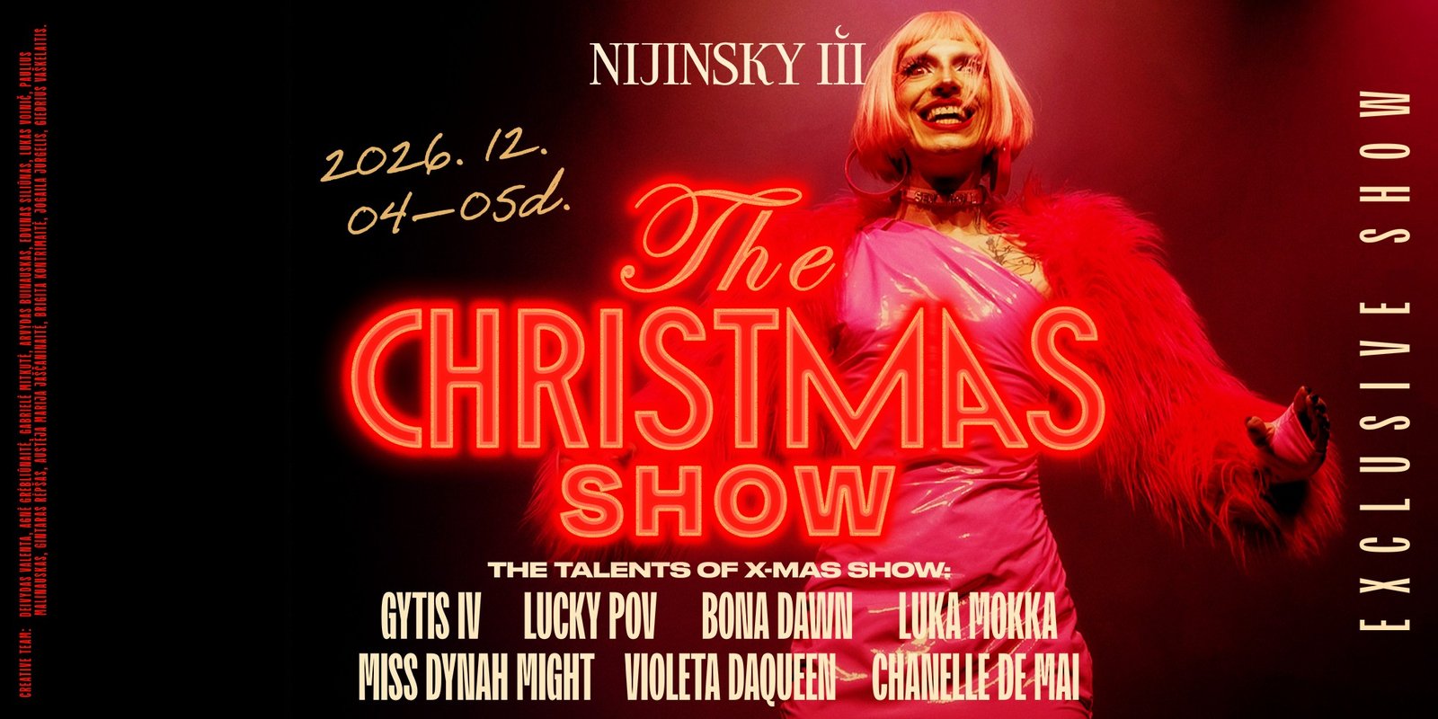 THE XMAS CABARET SHOW | Friday (12.04)