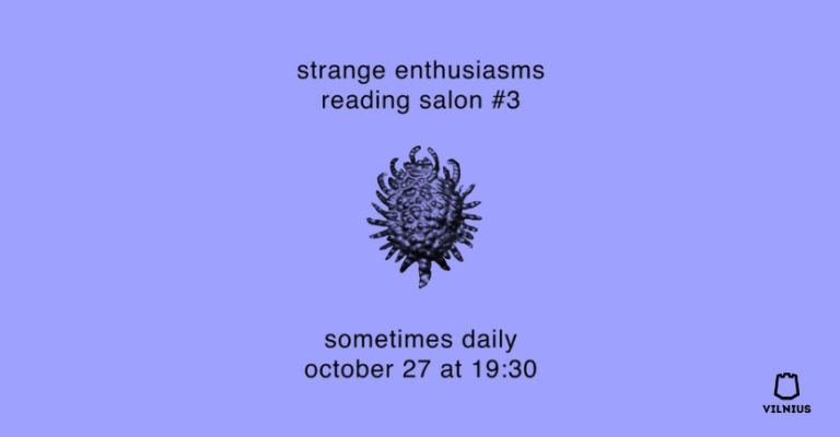 strange enthusiams reading salon #3